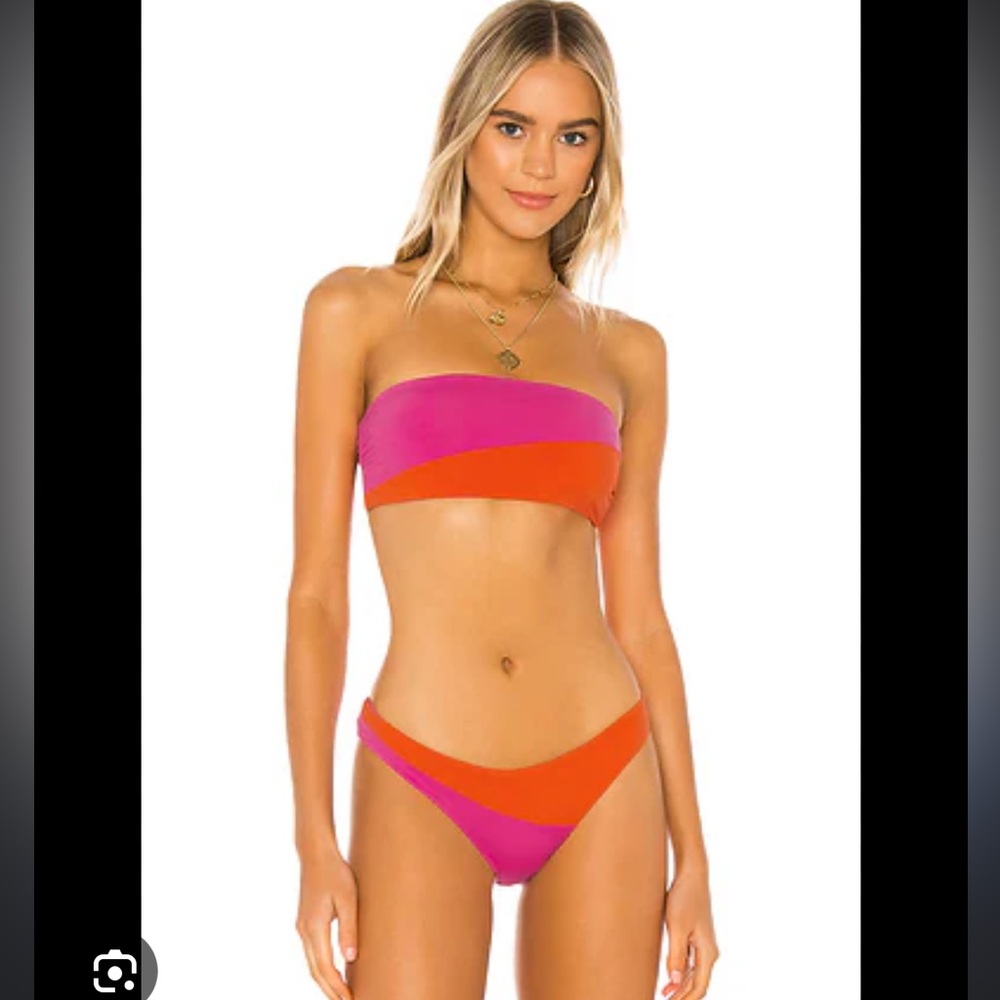 Women's Tavik Moon Bandeau Bikini Top Swimsuit Pink